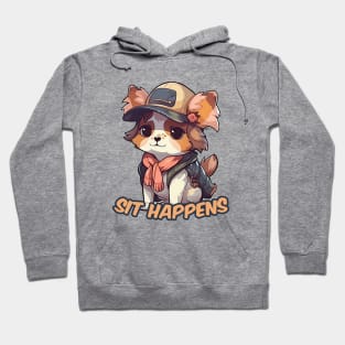 A cute dog wearing street fashion Hoodie